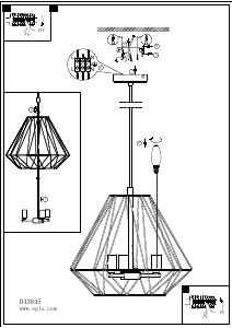 Bruksanvisning Eglo 43845 Lampa