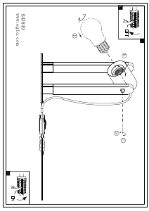 Bruksanvisning Eglo 43849 Lampa