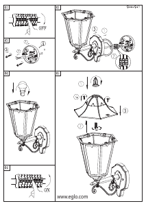 Bruksanvisning Eglo 93457 Lampa