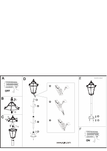 Bruksanvisning Eglo 93463 Lampa