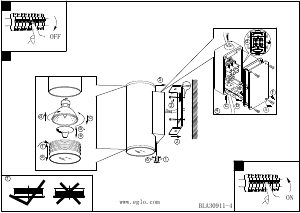 Bruksanvisning Eglo 94101 Lampa