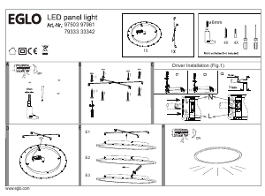 Bruksanvisning Eglo 97503 Lampa