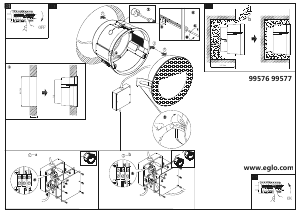 Bruksanvisning Eglo 99576 Lampa