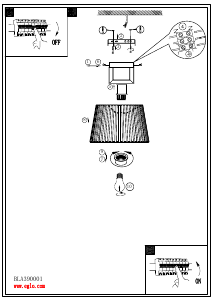 Bruksanvisning Eglo 390001 Lampa