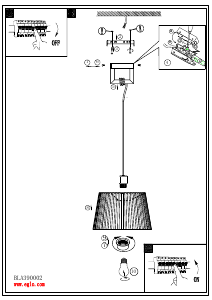 Bruksanvisning Eglo 390002 Lampa