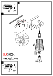 Bruksanvisning Eglo 390004 Lampa