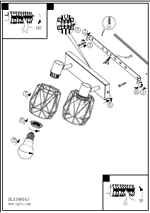 Bruksanvisning Eglo 390043 Lampa