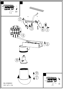 説明書 Eglo 390082 ランプ