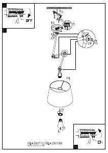 Bruksanvisning Eglo 390112 Lampa