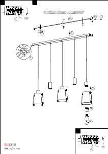 Bruksanvisning Eglo 390115 Lampa