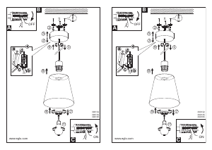 Bruksanvisning Eglo 390132 Lampa