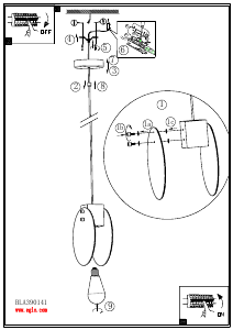 説明書 Eglo 390141 ランプ