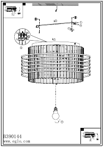 Bruksanvisning Eglo 390144 Lampa