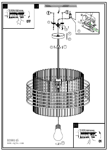 Bruksanvisning Eglo 390145 Lampa