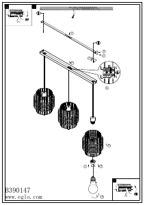 Bruksanvisning Eglo 390147 Lampa