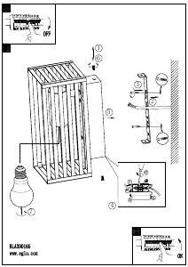 Bruksanvisning Eglo 390165 Lampa