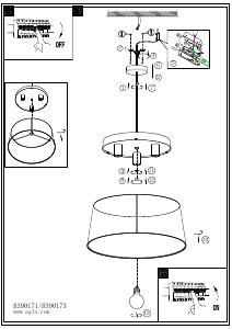 Bruksanvisning Eglo 390173 Lampa