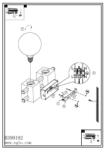 説明書 Eglo 390192 ランプ