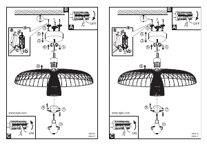 Bruksanvisning Eglo 390216 Lampa