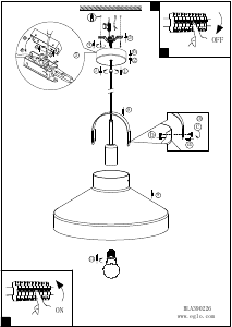 Bruksanvisning Eglo 390226 Lampa