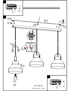 Bruksanvisning Eglo 390227 Lampa