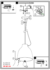 Bruksanvisning Eglo 900158 Lampa