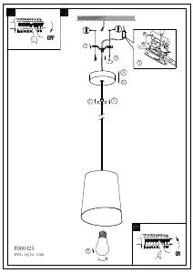 Bruksanvisning Eglo 900425 Lampa