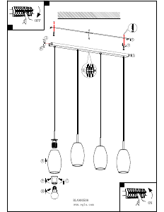 Bruksanvisning Eglo 900508 Lampa