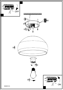 Bruksanvisning Eglo 900553 Lampa