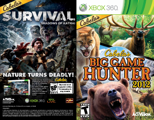 Handleiding Microsoft Xbox 360 Cabelas Big Game Hunter 2012