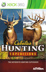 Manual Microsoft Xbox 360 Cabelas Hunting Expeditions
