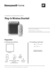 Manual Honeywell RDWL515P2000/E Doorbell