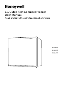 Manual Honeywell H11MFW Freezer