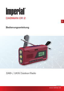 Handleiding Imperial DABMAN OR 2 Radio