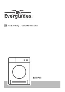 Mode d’emploi Everglades EVCD7050 Sèche-linge