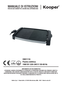 Manual Kooper 5901116 Grelhador de mesa