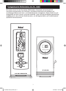 Manual Mebus W090 Weather Station