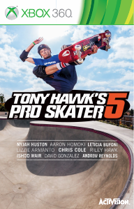 Handleiding Microsoft Xbox 360 Tony Hawks Pro Skater 5