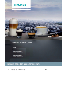 Manual Siemens TI35A209RWB Espressor
