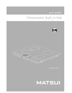 Bruksanvisning Matsui MCE61TCN Häll