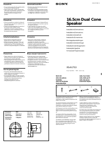 Manual Sony XS-A1713 Coluna auto