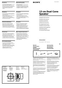 Manual Sony XS-A1313 Coluna auto