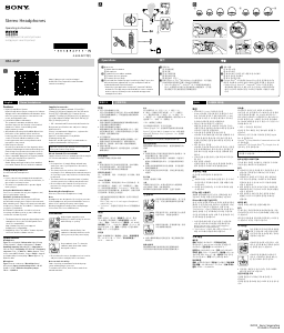 Руководство Sony XBA-A1AP Наушники