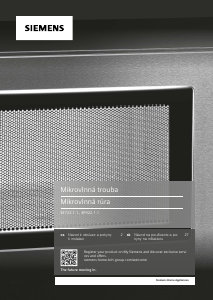 Návod Siemens BF722L1B1 Mikrovlnná rúra