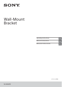 Manual Sony SU-WL810 Wall Mount