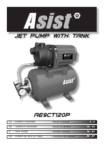 Návod Asist AE9CT120P Záhradné čerpadlo