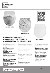 Priručnik Livarno IAN 497202 Daska za WC