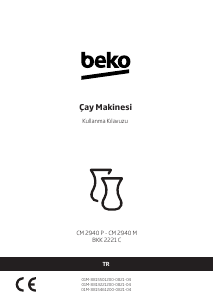 Kullanım kılavuzu BEKO CM 2940 M Çay makinesi