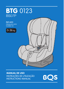 Handleiding BQS BTG0123 BS07P Autostoeltje