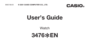 Handleiding Casio Radio Controlled WV-58R-1AEF Horloge